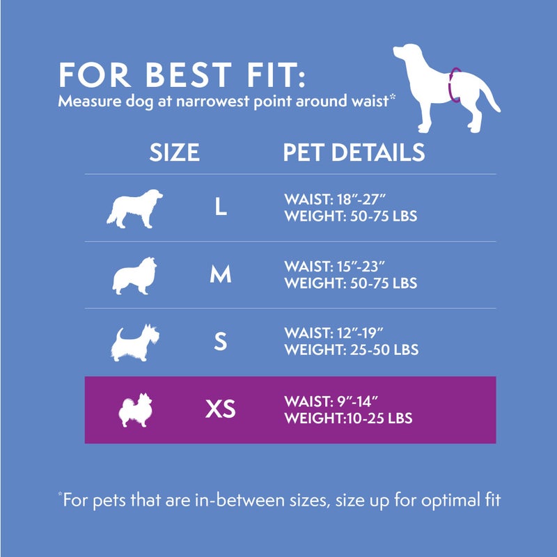 Simple Solution Disposable Male Wraps, Absorbent Leak Proof Belly Bands for Dogs, Incontinence Aid, Puppy Training, Marking Control, and Travel Protection, Toy Dogs, 9â€“14 Inch Waist, 30 Count - Image 4